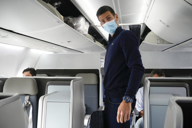 Mon. 8:34 a.m.: Djokovic lands in Serbia after deportation from Australia